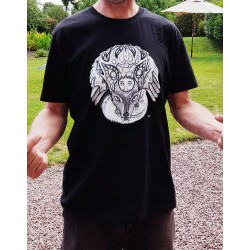 T-shirt  Dragon Loup  Black